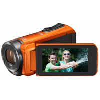 JVC GZ-R315DEU Digitale Videokamera (Schwarz, Orange)