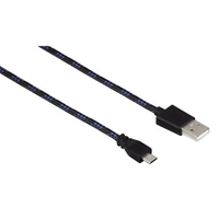 Hama 00134600 USB Kabel (Schwarz, Blau)