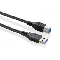 Fujitsu USB-B - USB A USB Kabel 2 m USB 3.2 Gen 1 (3.1 Gen 1) USB B Schwarz