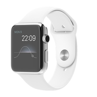Apple Watch 1.5" OLED 50g Edelstahl Weiß (Weiß, Edelstahl)