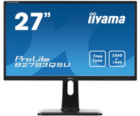 iiyama ProLite B2783QSU-B1 27" Black 3D Kompatibilität Wide Quad HD LED display (Schwarz)