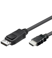 Alcasa DP-HDMI DisplayPort HDMI Schwarz Kabelschnittstellen-/adapter (Schwarz)