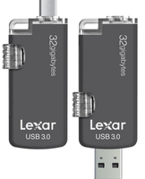 Lexar 32GB, USB 3.0/Type C 32GB Schwarz USB-Stick (Schwarz)