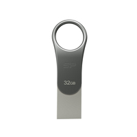 Silicon Power Mobile C80 USB-Stick 32 GB USB Type-A / USB Type-C 3.2 Gen 1 (3.1 Gen 1) Titan (Titan)