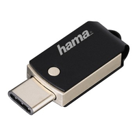 Hama C-Turn 32GB 32GB USB 3.0 (3.1 Gen 1) Type-A/Type-C Schwarz, Silber USB-Stick (Schwarz, Silber)