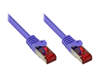 Alcasa RJ45-RJ45, m-m, 2m 2m Cat6 S/FTP (S-STP) Violett, Metallisch, Rot Netzwerkkabel