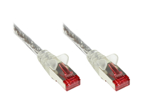 Alcasa S/FTP Cat6 1m 1m Cat6 S/FTP (S-STP) Rot Netzwerkkabel (Rot, Transparent)