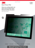 3M Blickschutzfilter f&uuml;r Microsoft Surface Pro 3 / Pro 4 - Querformat (Schwarz, Durchscheinend)