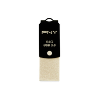 PNY USB Type-C to Type A UCD10 64GB (Schwarz, Gold)