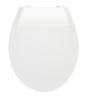 WENKO 21901100 Harter Toilettensitz Thermoplast Weiß Toilettensitz (Weiß)