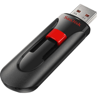 Sandisk Cruzer Glide 256GB USB 2.0 Typ A Schwarz, Rot USB-Stick (Schwarz, Rot)