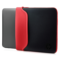 HP 15.6" Neoprene Sleeve Black/Red 15.6" Schutzhülle Schwarz, Rot (Schwarz, Rot)