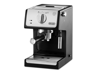 DeLonghi ECP 33.21 Freistehend Halbautomatisch Espressomaschine 1.1l 2Tassen Schwarz, Silber Kaffeemaschine (Schwarz, Silber)