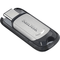 Sandisk Ultra USB Type-C 128GB USB 3.0 Schwarz, Silber USB-Stick (Schwarz, Silber)