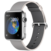Apple MMG02FD/A 1.5" OLED 50g Edelstahl Smartwatch (Grau, Perleffekt, Edelstahl)