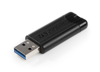 Verbatim PinStripe 256GB USB 3.0 (3.1 Gen 1) Typ A Schwarz USB-Stick (Schwarz)