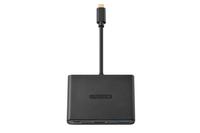 Sitecom CN-365 USB-C to USB + HDMI + USB-C 3-in-1 Adapter (Schwarz)