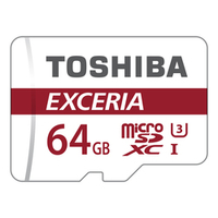 Toshiba EXCERIA M302-EA 64GB MicroSDXC UHS-I Class 10 Speicherkarte (Rot, Weiß)