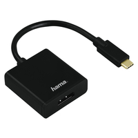 Hama USB-C/DisplayPort USB-C DisplayPort Schwarz (Schwarz)