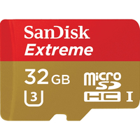 Sandisk Extreme 32GB 32GB MicroSDXC Class 10 Speicherkarte (Gold, Rot)