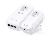 TP-Link AV1200 1200 Mbit/s Eingebauter Ethernet-Anschluss WLAN Weiß 2 Stück(e) (Weiß)