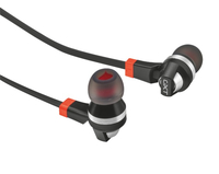 Trust GXT 308 im Ohr Binaural Verkabelt Schwarz, Rot, Silber Mobiles Headset (Schwarz, Rot, Silber)