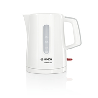 Bosch CompactClass TWK3A051 Wasserkocher 1 l 2400 W Grau, Weiß (Grau, Weiß)