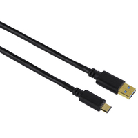 Hama 1.8m, USB3.1-C/USB3.1-A USB Kabel 1,8 m USB 3.2 Gen 1 (3.1 Gen 1) USB A USB C Schwarz (Schwarz)