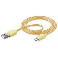 Cellular Line 36917 1m USB A Lightning Gelb USB Kabel (Gelb)