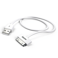 Hama 173642 1m USB-A Apple 30-p Weiß USB Kabel (Weiß)