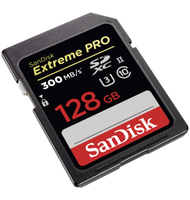 Sandisk Extreme PRO, 128 GB 128GB SDXC UHS-II Klasse 10 Speicherkarte (Schwarz)