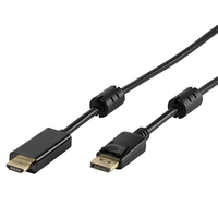 Vivanco DisplayPort - HDMI 1,5 m Schwarz (Schwarz)