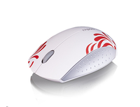 Rapoo 3300P+ Maus Beidhändig RF Wireless Optisch 1000 DPI (Rot, Weiß)