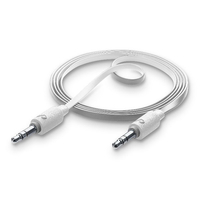 Cellular Line AUXMUSICW 1m 3.5mm 3.5mm Weiß Audio-Kabel (Weiß)