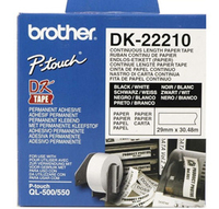 Brother DK-22210 Continuous Paper Tape (Wei&szlig;)