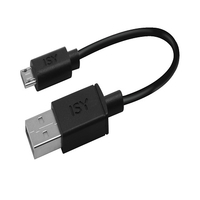 ISY IUC 1002 0.15m USB A Micro-USB A Schwarz USB Kabel (Schwarz)