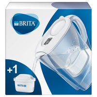 Brita Marella Pitcher-Wasserfilter 2,4 l Transparent, Weiß (Transparent, Weiß)