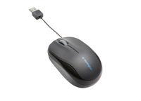 Kensington Pro Fit™ Mobil-Maus, einziehbares Kabel (Schwarz)