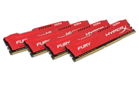 HyperX FURY Memory Red 64GB DDR4 2666MHz Kit 64GB DDR4 2666MHz Speichermodul (Rot)