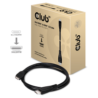 CLUB3D Mini HDMI&trade; to HDMI&trade; 2.0 4K60Hz Kabel 1Meter (Schwarz)