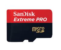 Sandisk Extreme Pro 32GB MiniSDHC UHS-I Klasse 10 Speicherkarte (Schwarz, Rot)