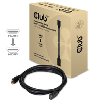 CLUB3D High Speed HDMI™ 2.0 4K60Hz Extension Kabel 3 meter Stecker / Buchse (Schwarz)