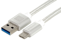 Stilgut B06X9BDS85 1m USB A USB C Männlich Männlich Silber USB Kabel (Silber)