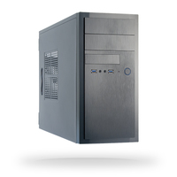 Chieftec HT-01B-350GPB Computer-Geh&auml;use Midi Tower Schwarz 350 W (Schwarz)
