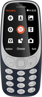 O2 Nokia 3310 2.4Zoll Schwarz, Blau (Schwarz, Blau)