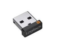Logitech USB Unifying Receiver USB-Receiver (Schwarz, Silber)