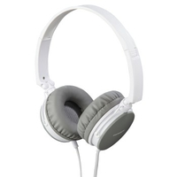 Hama HED2207WH/GR Verkabelt Kopfhörer Kopfband Weiß (Weiß)