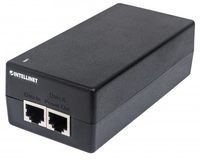 Intellinet 561235 Gigabit Ethernet 48V PoE-Adapter (Schwarz)