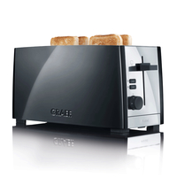 Graef TO 102 Toaster 4 Scheibe(n) 1380 W Schwarz (Schwarz)