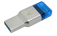 Kingston Technology MobileLite Duo 3C USB 3.0 (3.1 Gen 1) Type-A/Type-C Blau, Silber Kartenleser (Blau, Silber)